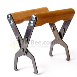 Frame Grip, Wooden Handle (Galvanised)