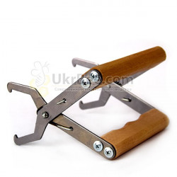 Frame Grip, Wooden Handle (Galvanised)