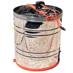 4-Frame Honey Extractor. Stainless Steel. Reversible Cassettes