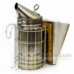 Black Steel Bee Smoker + Burn Guard
