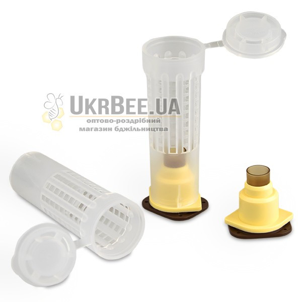 Nicot queen rearing kit: hair roller cage, holder, socket, cell cup