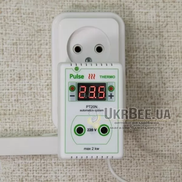 Терморегулятор для обогревателя улья розеточный цифровой Pulse PT20N (рис 4)