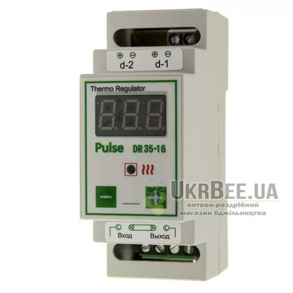 Терморегулятор для обогревателя улья цифровой Pulse DR35-16 на DIN-рейку (рис. 1)