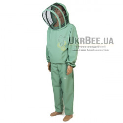Beekeeping Suit with Euro Veil, Gabardine Fabric