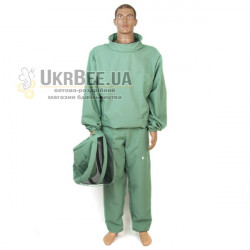 Beekeeping Suit with Euro Veil, Gabardine Fabric