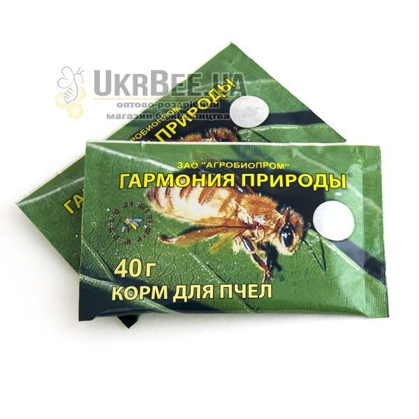 Корм для бджіл "Гармонія природи" 40г (мал. 1), https://ukrbee.ua