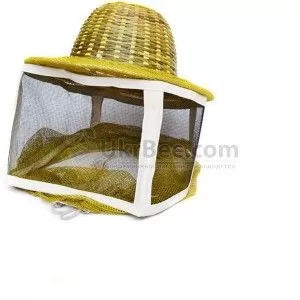 Шапка бджоляра з металевою сіткою, капелюх бамбук (мал 5)