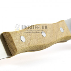 Hive tool and nail puller with frame lifter "New-Profi-270", stainless steel + wooden handle