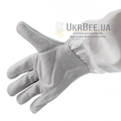 Beekeeper's Gloves, Grey (Leather + Linen)