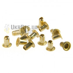 Side eyelets for bee frames 1 kg / 11000 pcs 2.5 mm x 4 mm (copper-plated iron)
