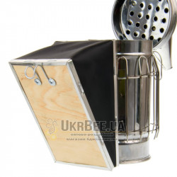 Bee smoker with burn guard (stainless steel)