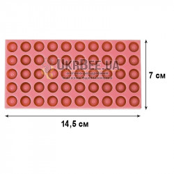 Mould for making Nicot cell cups (50 cups). Silicone.