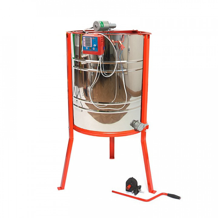 4-frame stainless steel honey extractor with PULSE electric drive