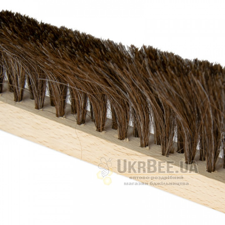 2-row bee brush, natural bristles (wooden handle), Ukraine