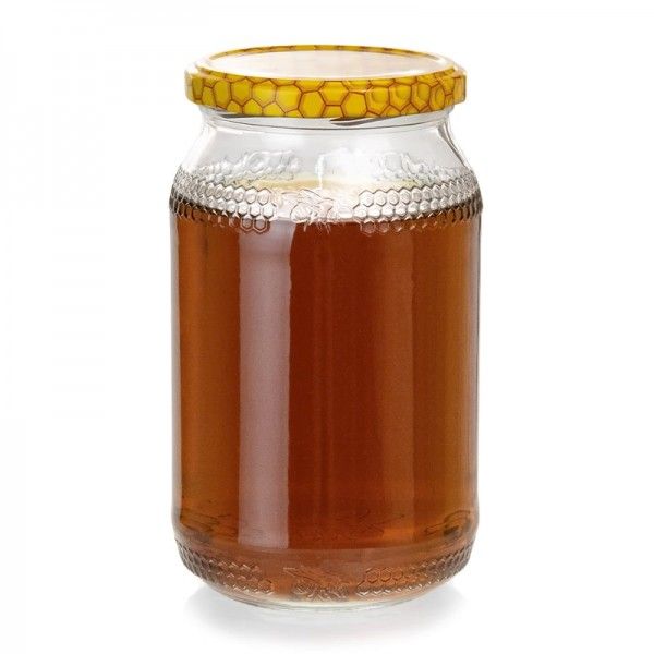 Банка скляна для меду 900 мл (з кришкою), мал. 1