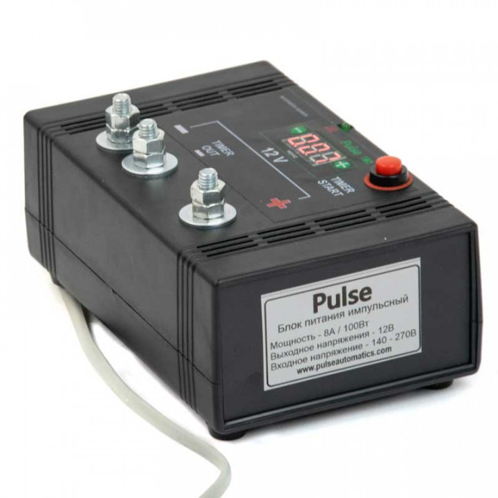 "Pulse" Power Supply with Timer 12V, 100 W (3-in-1 switch-mode)