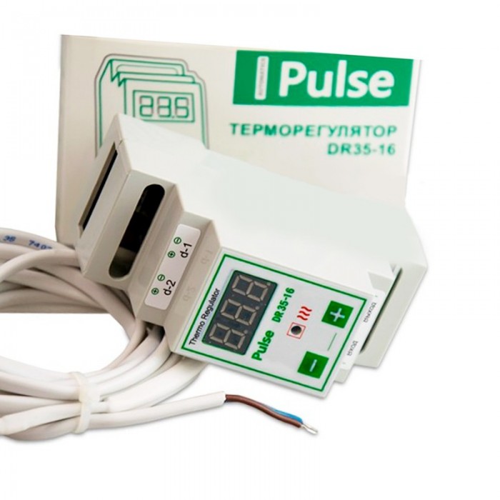 Терморегулятор для обогревателя улья цифровой Pulse DR35-16 на DIN-рейку (рис. 1)