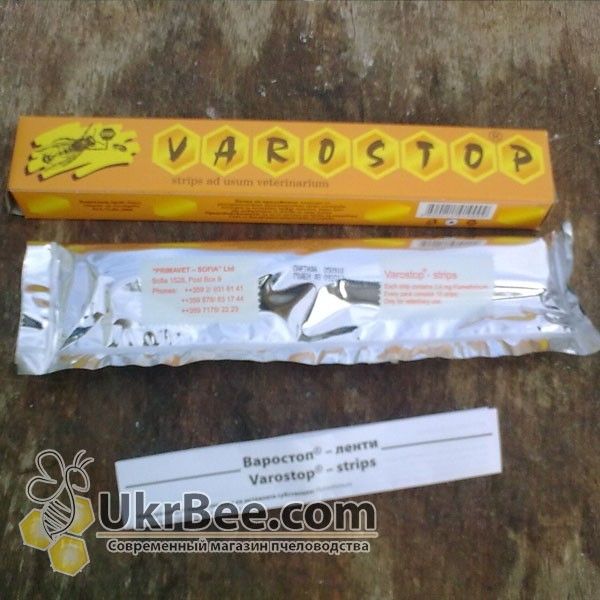 Варостоп (полоски от Варроатоза) Varostop (рис 4)