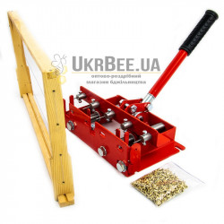 Frame hole punch with guide mechanism (single handle) for 5-hole frames + eyelets