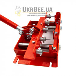 Frame hole punch with guide mechanism (single handle) for 5-hole frames + eyelets