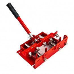 Frame hole punch with guide mechanism (single handle) for 5-hole frames + eyelets