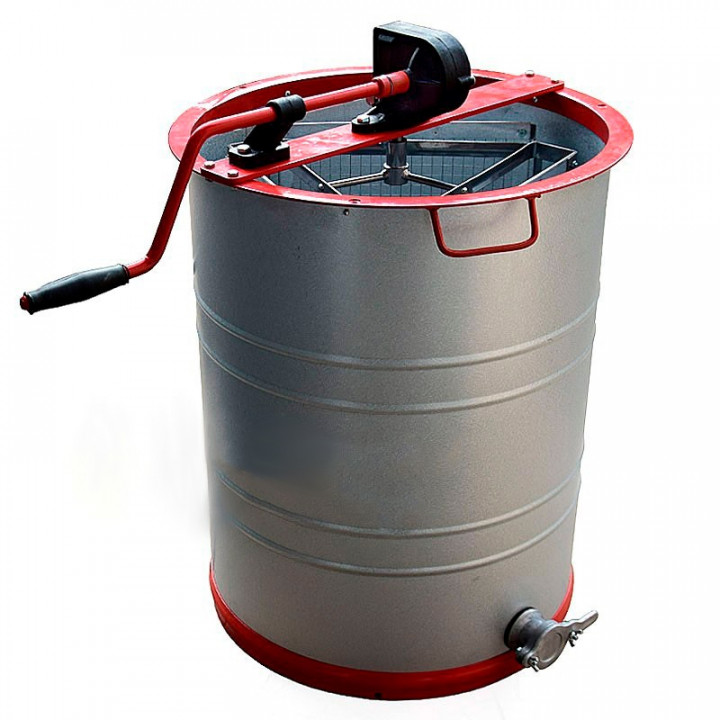 3-Frame Honey Extractor. Non-Reversible Baskets. Aluzinc Tank