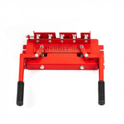 5-Hole Beekeeping Frame Punch with Guide Mechanism (Two Handles) + Eyelets