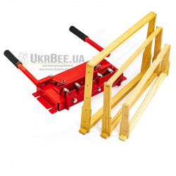 5-Hole Beekeeping Frame Punch with Guide Mechanism (Two Handles) + Eyelets