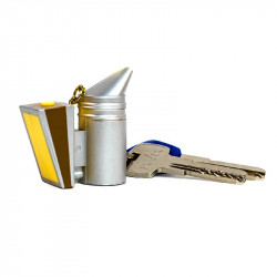 "Bee Smoker" Keyring with LED Light