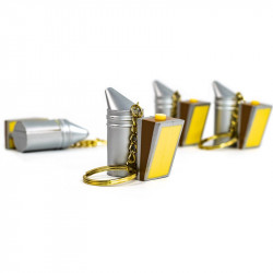 "Bee Smoker" Keyring with LED Light