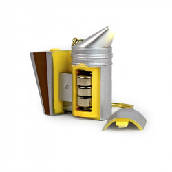 "Bee Smoker" Keyring with LED Light