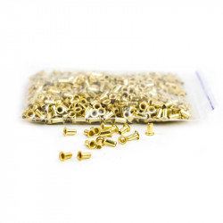 Frame eyelets Ø 3 mm, 100 g (copper-coated iron), Poland