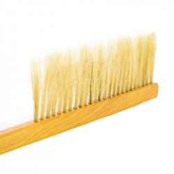 Single-row beekeeping brush, natural bristle, wooden handle, Serbia