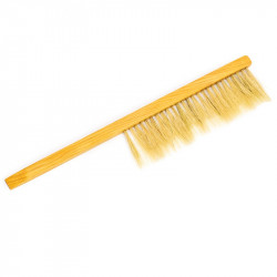 Single-row beekeeping brush, natural bristle, wooden handle, Serbia