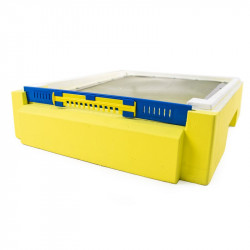 EPS mesh hive floor, one-piece moulded, with tray