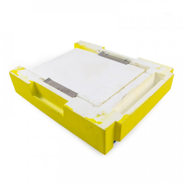 EPS mesh hive floor, one-piece moulded, with tray