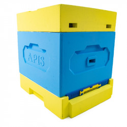 EPS mesh hive floor, one-piece moulded, with tray