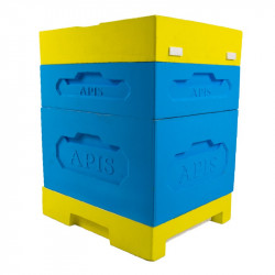 10-frame EPS hive: 1 Dadant brood box + 1 super, floor, roof