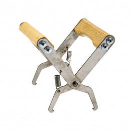 Frame Grip with Wooden Handles. Stainless Steel/UA