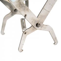 Frame Grip with Wooden Handles. Stainless Steel/UA