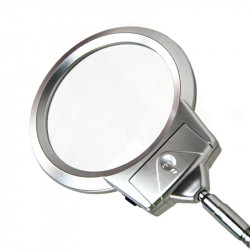 Clip-On Desk Magnifier with Light