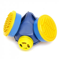 Respirator with replaceable filters