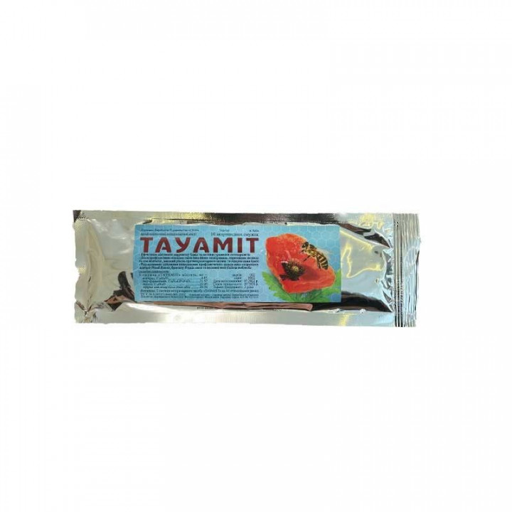 Taumit 10 acaricidal strips (amitraz, tau-fluvalinate, thymol). Ukraine