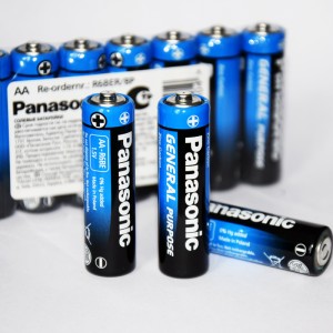 Батарейка Panasonic AA 1.5V "пальчиковые" спайки по 8 штук (картонная коробка 48 батареек)