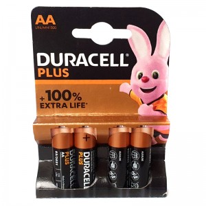 Батарейка Duracell PLUS AA LR06 1.5V "пальчикові" потужні та надійні