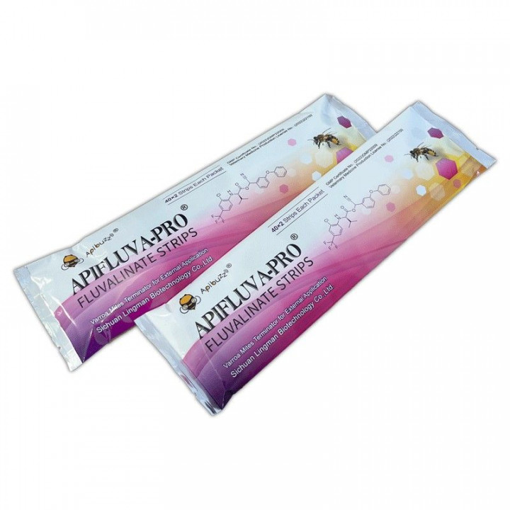 Полоски Apifluva-PRO от клеща (80 полосок / 40х2)  - 1