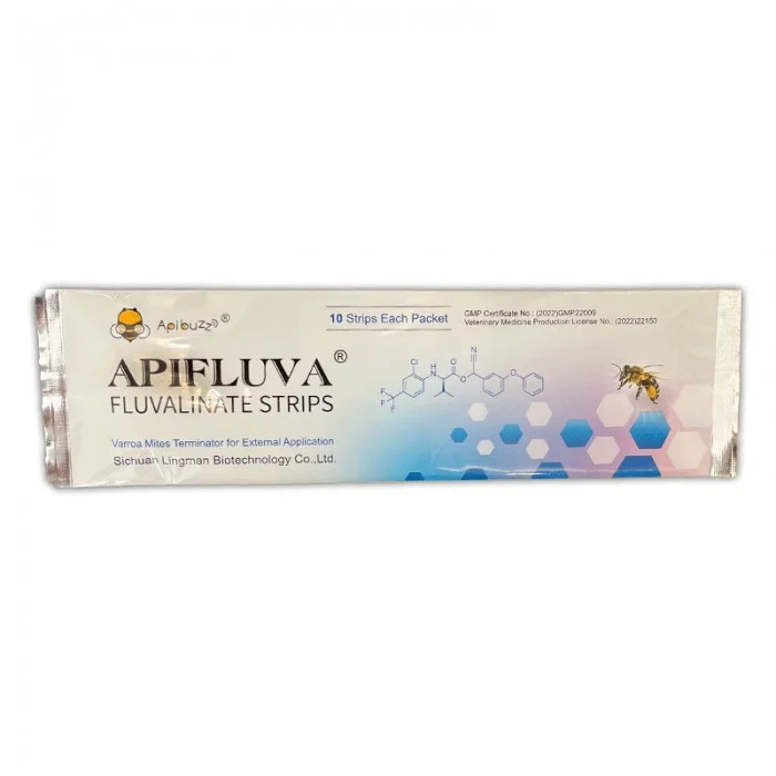 APIFLUVA 10 Mite Strips (20 pcs / 10x2, Fluvalinate), Apifluva 10