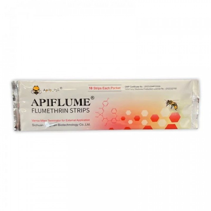 APIFLUME Strips (Apiflume 10 strips for mites, Flumethrin)