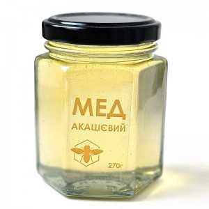 Мед "Акацієвий" 270г найкорисніший сорт меду