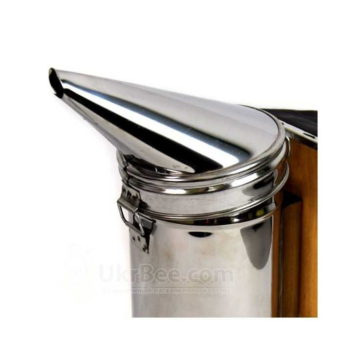 Stainless Steel Bee Smoker with Faux Leather Bellows